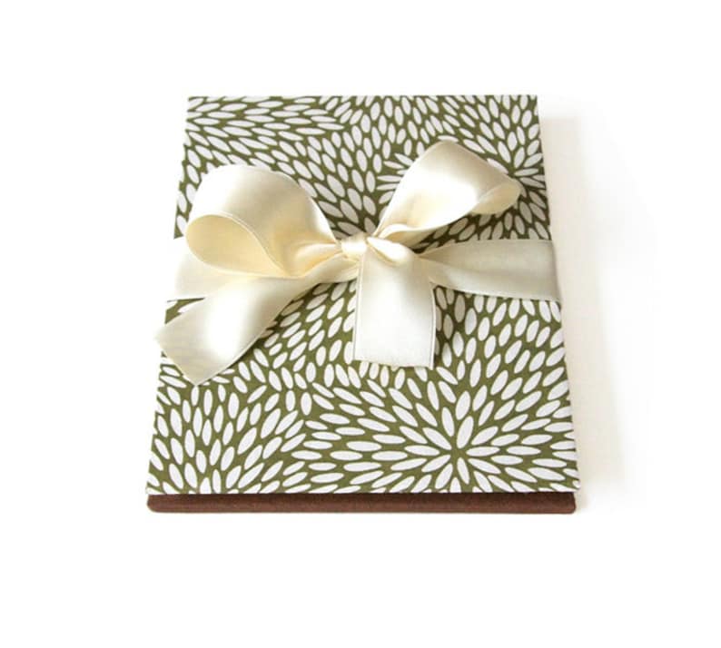 Olive Rice Grain Pattern Accordion Photo Album image 1