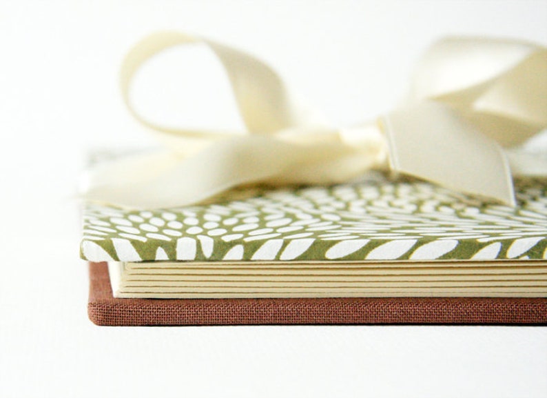 Olive Rice Grain Pattern Accordion Photo Album image 2