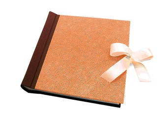 Handmade Dots Pattern Japanese Design Photo Album "Tsubu Orange"