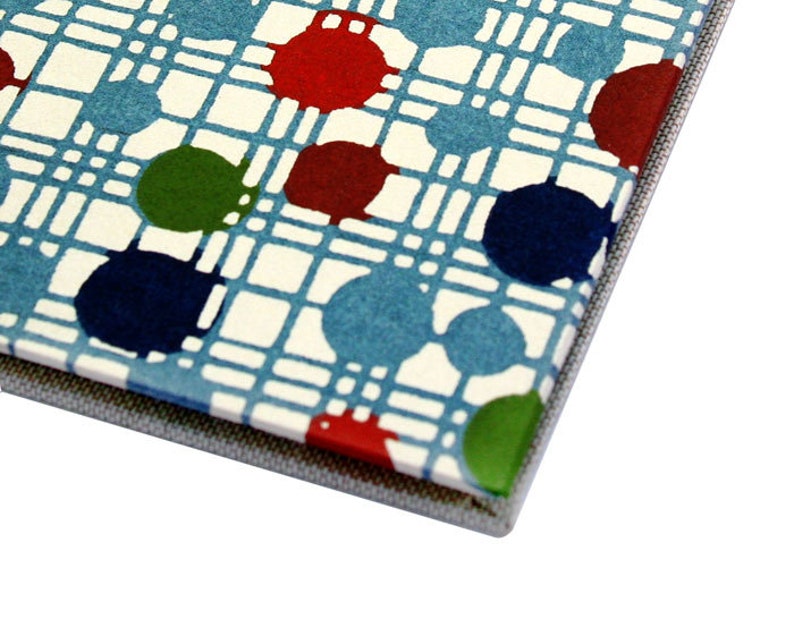 Handmade Japanese Pop Art Blank Notebook / Journal Dots image 2