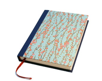 Handmade Book Cherry Blossom Design "Hanami Blue"