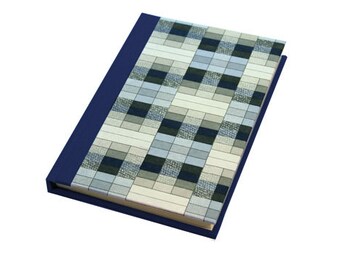 Graph Pattern Navy Blank Notebook / Journal "Koushi Blue"