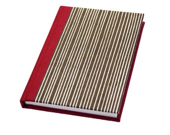 Striped Katazome Japanese Available as Notebook / Planner / Address Book  "Stripes"