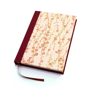 Handmade Japanese Book Hanami Pink image 1