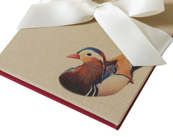 Handmade Leporello / Concertina Accordion Photo Album "Duck On A Pond"