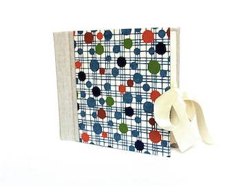 Handmade Photo Album Modern Japanese Pop Art with Dots Pattern "Dots"