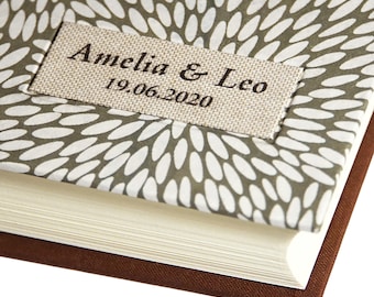 Personalised Photo Album, Japanese Olive Rice Grain Design