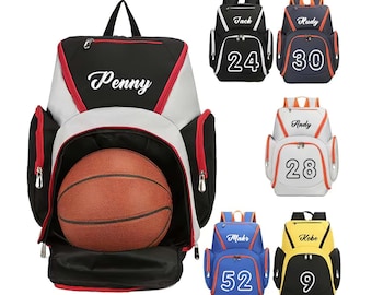 Basketball backpack Gift, Personalized Name/Number Basketball bag, Sports bag, Basketball bag, Monogrammed Basketball backpack