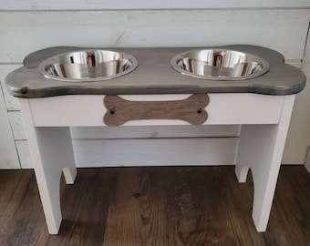 dog food dish holder