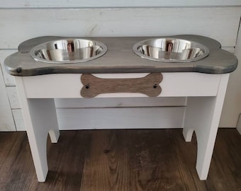 Personalized Large dog feeder