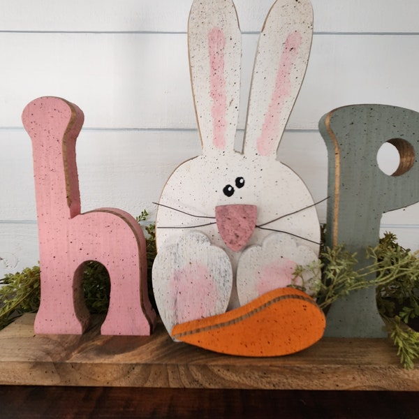 Wooden Easter HOP sign