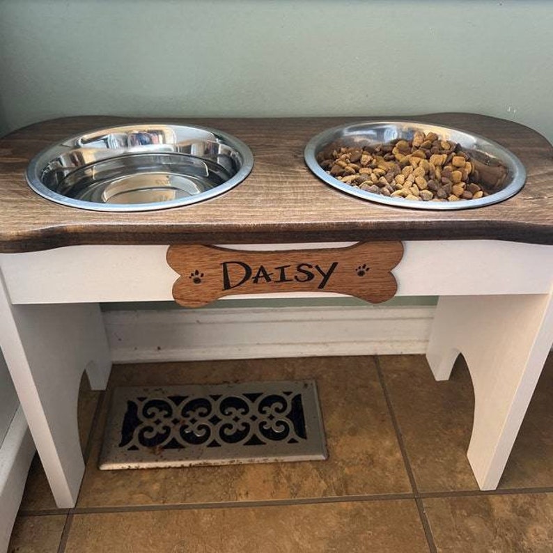 Personalized Large Dog Feeder Etsy