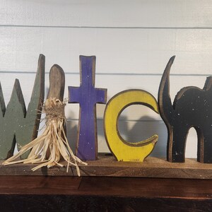 Halloween Witch Sign and Decor