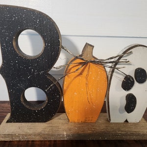 Wooden Halloween BOO Sign afbeelding 6