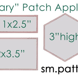 Military Themed Patch Applique - Machine Embroidery