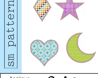 Maschine Stickerei Design - Applique prägt Pack 2