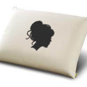 Machine Embroidery Design Silhouette Girl with Bun immediate Download image 2