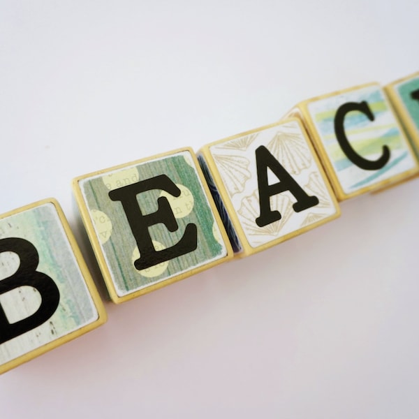Beach Blocks Etsy