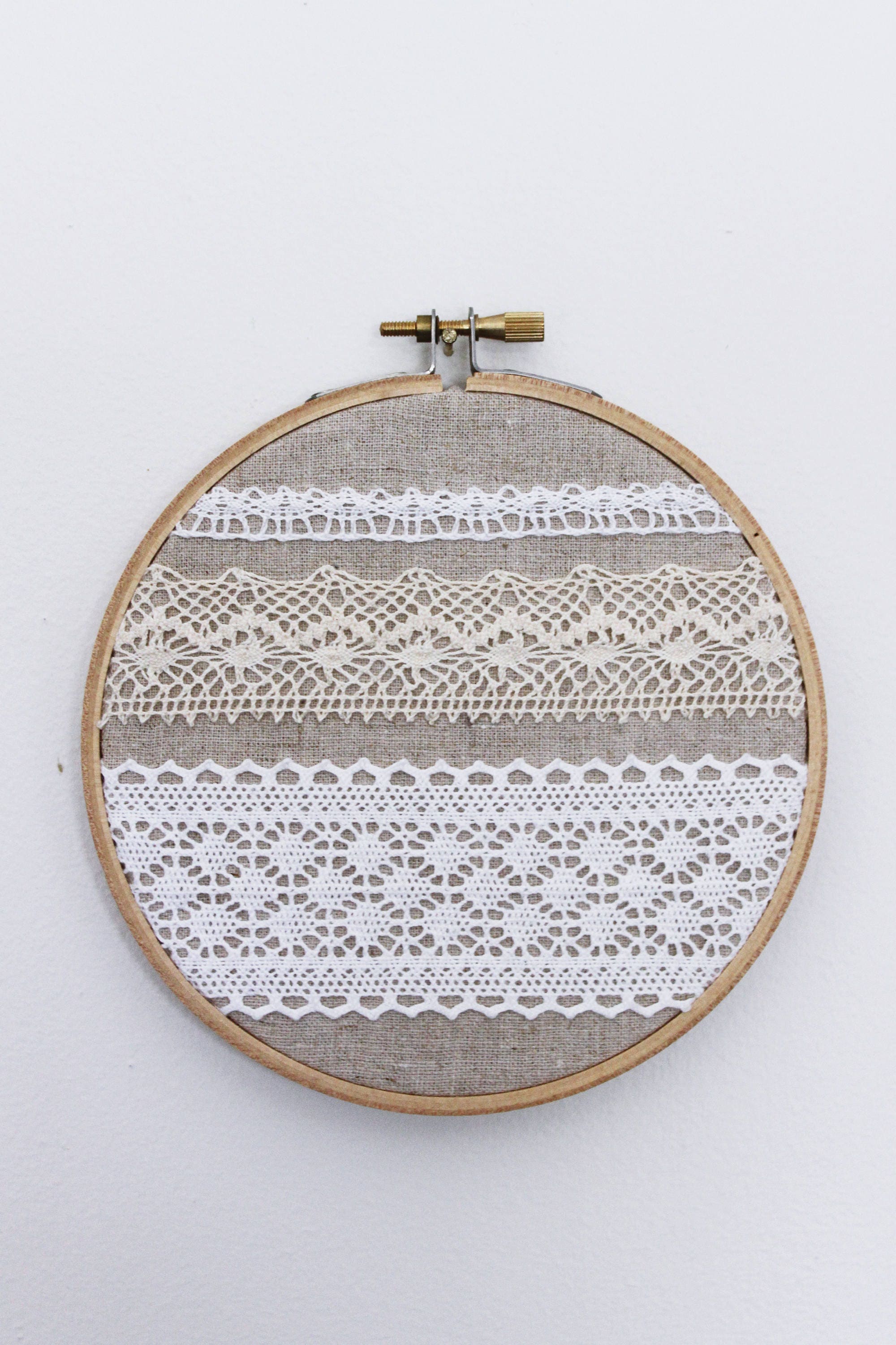 Embroidery Hoop // Wall Art // Lace Hoop // Nursery Decor // Wedding Decor Etsy Norway