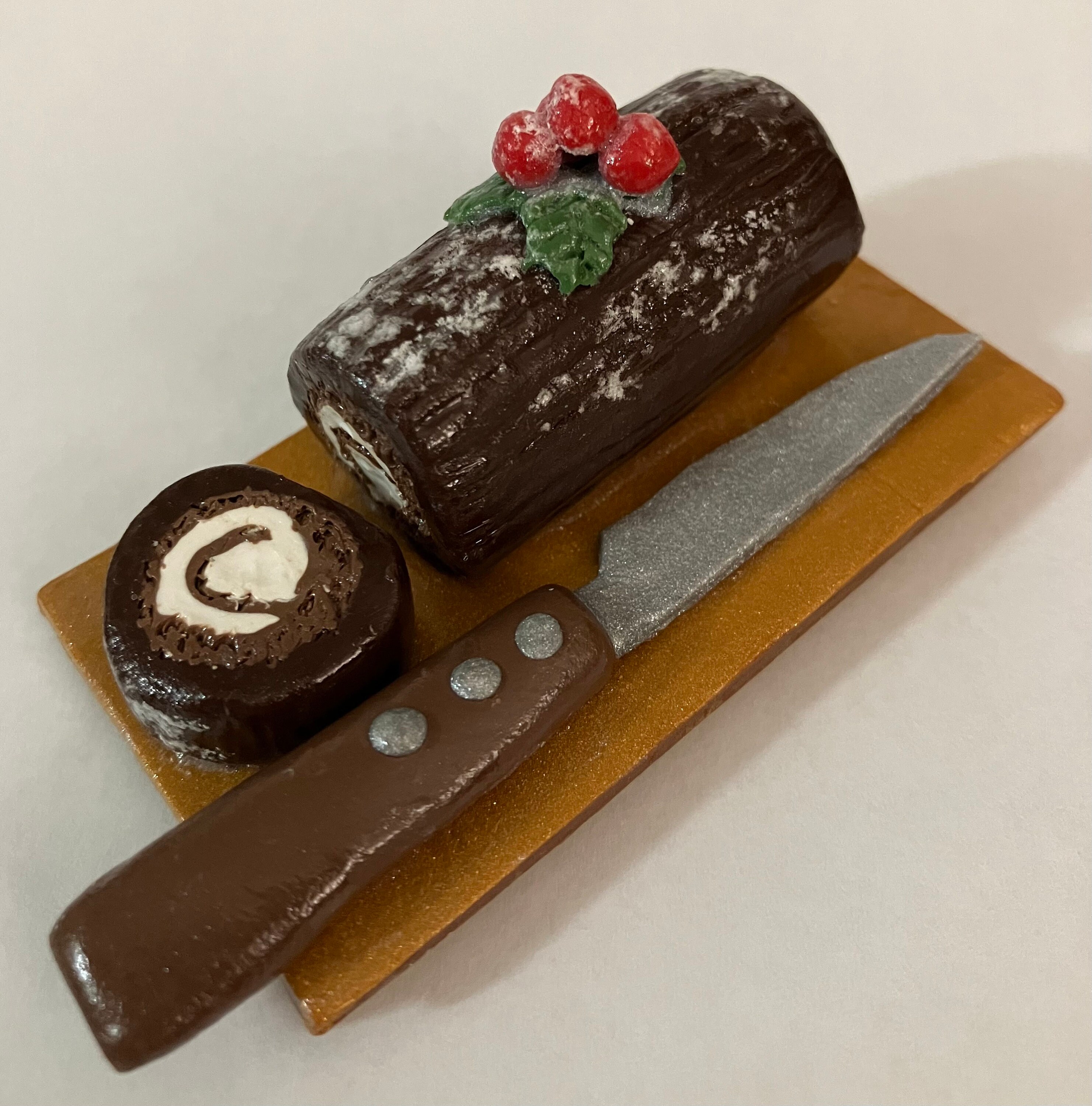 Zhehao Christmas Cake Pans Christmas Yule Log Pan Classic Buche De Noel  Yule Log Pan Chocolate Yule Log Traditional Holiday Cake Mold Christmas  Cake