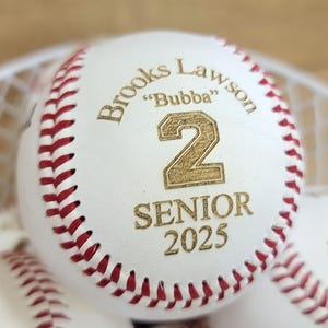 Custom Engraved Baseball Keepsake Gift for Ball Players - Etsy