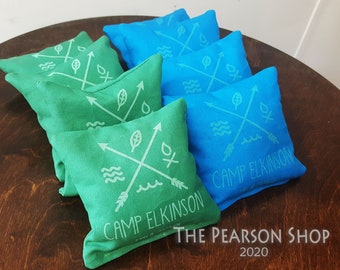 Personalized or Plain Cornhole Beanbags Set-of-8