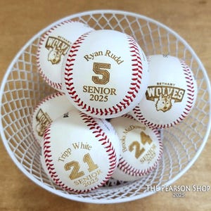 Custom Engraved Baseball Keepsake Gift for Ball Players
