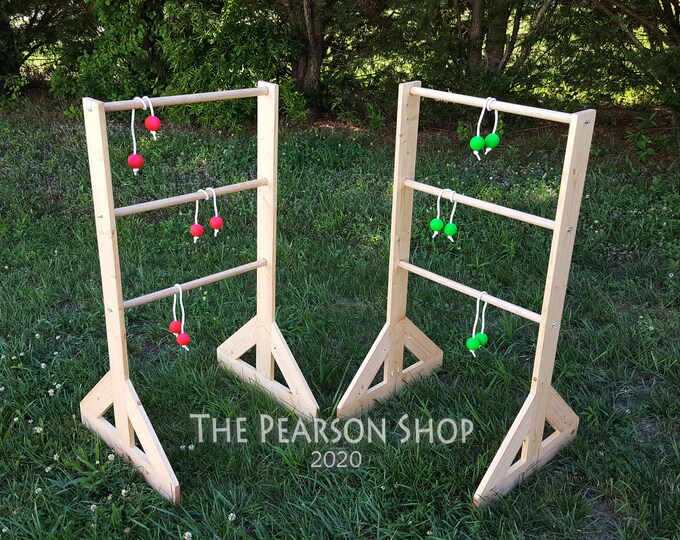 Ladderball Stainless Steel and Cedar Wood, Durable Oak Rungs, Eco