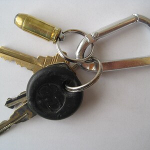 Replica .40 Smith & Wesson Bullet Keychain With HSM 180 Grain Jacketed Hollowpoint image 3
