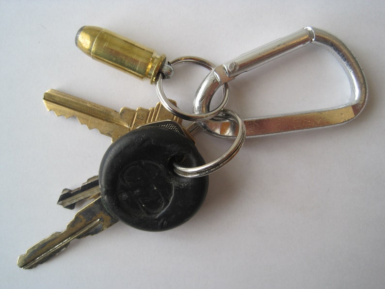 Replica .40 Smith & Wesson Bullet Keychain With HSM 180 Grain Jacketed Hollowpoint image 3