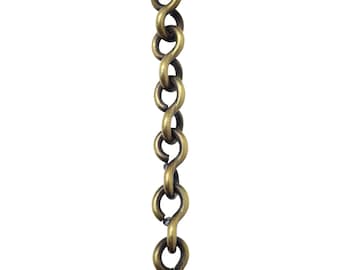 Loop Lightweight Brass Hanging Chandelier Chain - CH-BR20-U from RCH Hardware