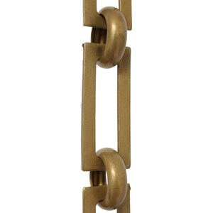 Rectangle Brass Hanging Chandelier Chain 3 Feet - CH-BR01-U from RCH Hardware