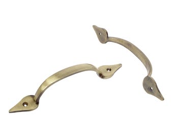 Traditioneel blad met D-vormige ijzeren handgreep voor laden en kasten (2 stuks) - HD-IR8358 van RCH Hardware