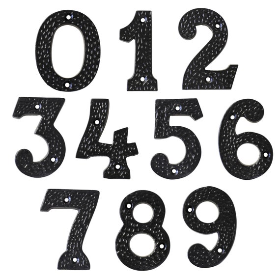 Black 2 Inch RCH Hardware NO-IR530-50 Iron House Number