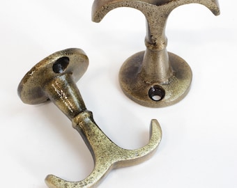 Decorative 2.2 Inch Iron Nautical Ceiling Hook for Hanging Lights, Chains, and Ropes  (2 Pack) - HK-IR8397 from RCH Hardware