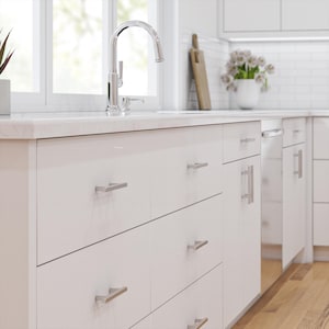 Modern Sleek Squared T-Bar Stainless Steel Handle Pull for Drawers and Cabinets (2 Pack) - HD-SS154 from RCH Hardware