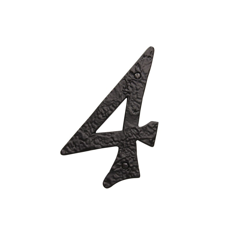 Vintage Classic 6 Inch Iron House Number for Address Plaque Etsy