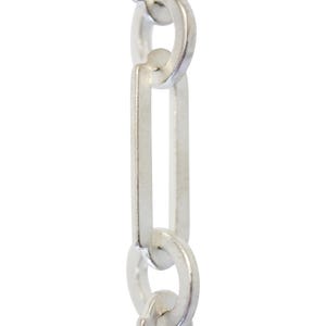 Rectangle Brass Hanging Chandelier Chain - CH-BR21-W from RCH Hardware Matte Silver