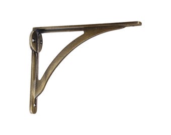 Sleek Modern Iron Shelf Bracket 3 Sizes - BK-IR8207 RCH Hardware