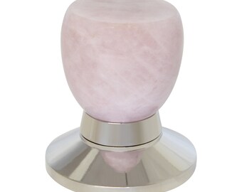 Rose Quartz (Natural Quartz) Door Knob (Passage Knob) - DK-RQTU-52 from RCH Hardware
