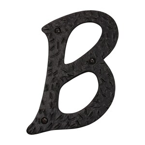 Carta clássica vintage de casa de ferro de 6 polegadas para placa de endereço, caixa de correio e sinalização de metal - preta, LT-IR860-152 da RCH Hardware imagem 6