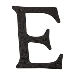 Carta clássica vintage de casa de ferro de 6 polegadas para placa de endereço, caixa de correio e sinalização de metal - preta, LT-IR860-152 da RCH Hardware imagem 9