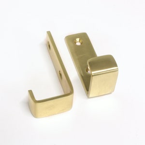 Decorative Industrial 1.7 Inch Brass Single Wall Hook for Hats, Coats, and Robes - HK-BR2400-42 from RCH Hardware