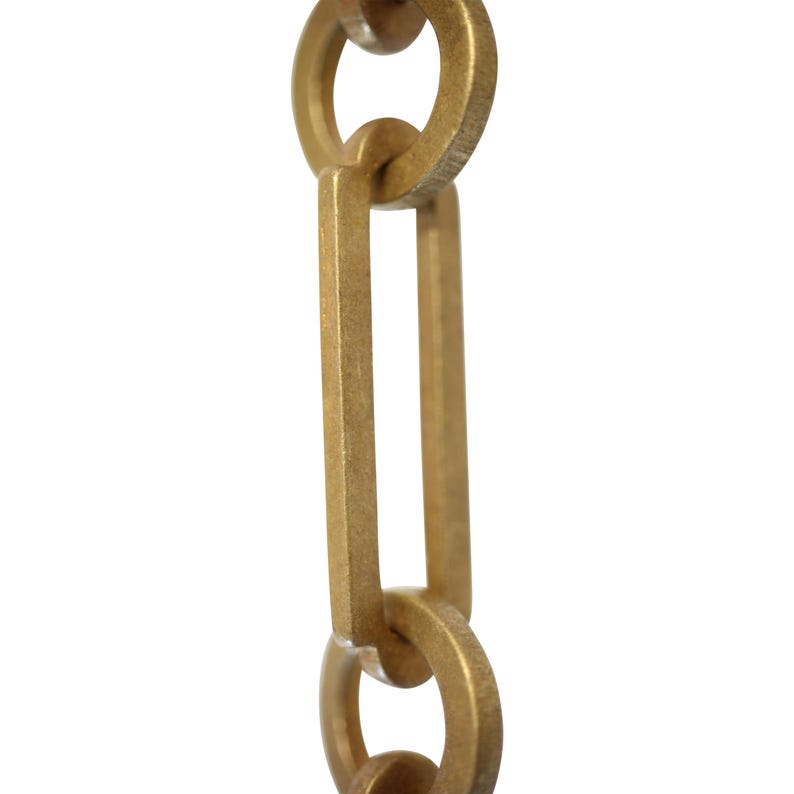 Rectangle Brass Hanging Chandelier Chain - CH-BR21-W from RCH Hardware Antique Brass