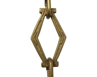 Vintage Brass Hanging Chandelier Chain 3 Feet - CH-BR22-U from RCH Hardware