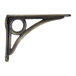 Lighthouse Modern Iron Shelf Bracket 2 Sizes - BK-IR8015 RCH Hardware