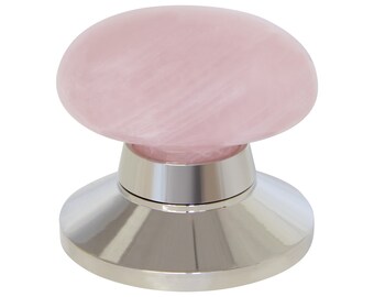 Rose Quartz (Natural Quartz) Door Knob (Dummy Knob) - DK-RQOV-64 from RCH Hardware