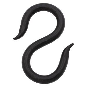 Vintage Iron S-Hook Utility & Plant Hook, Kitchen Storage Chain Connector (5 Pack) - Hand Crafted Black Finish - RCH Hardware SH-IR01