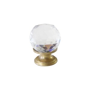 Crystal (Clear) Cabinet Knob for Drawers and Cabinets - CK-CYCD-30 from RCH Hardware