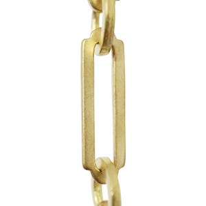 Rectangle Brass Hanging Chandelier Chain - CH-BR21-W from RCH Hardware Acid Dipped
